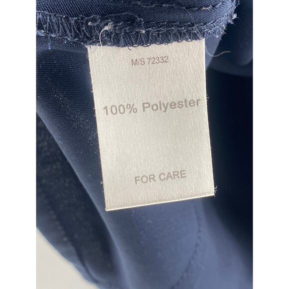 POMELO Women’s Navy Blue Front Knot Short Sleeve Crop Top SZ L - Picture 9 of 11